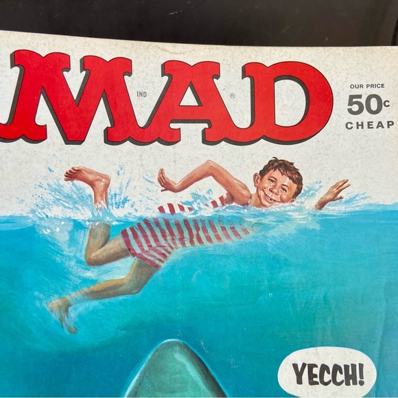 Vintage Mad Magazine # 180 Jaws January 1976 - Picture 3 of 16